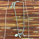 Brighton Silver Charm Necklace with Four Charms 18”-20” Photo 2