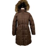 Eddie Bauer  Premium 700 Fill Goose Down Puffer long  Jacket Coat Brown size 3X Photo 4