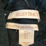 Ellen Tracy  Women’s Cozy Teal Wool Sweater with Buckle Detail - Size S Photo 4