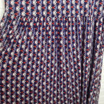 Bobeau Women's Geometric Print 3/4 Sleeve Babydoll Dress Size L Photo 3