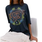 Daydreamer Fleetwood Mac Flower Crest Tee One Size P2P 27” New w/o Tag MSRP $98 Photo 2