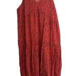 Joie  Maxi Dress Sleeveless Casual Summer Dress Red Print XXL Photo 0