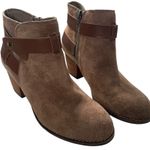 DV Dolce Vita Brown Suede Zip Buckle Ankle Fashion Boots Bootie Size 7.5 M Photo 0