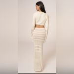 JLUXLABEL  White Maxi Knit Skirt Photo 5