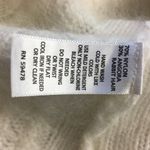 Kenar  Angora Cardigan Sweater Small Ivory Photo 4