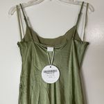 Selfie Leslie NEW! Well Versed Pleated Bust Front Split Dress Olive MED 27595d24 Photo 9