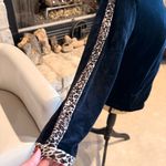 Jason Maxwell  Navy Hooded Jacket with Patterned Trim Photo 5