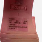 Coach  Women's Scarlett Pink Block Heel Mules Sz 9 Photo 3