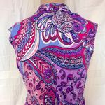 Karin Stevens Paisley Print Dress With Belt Size 10 Photo 9