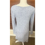 Thyme + Honey  Blue Knit Stretchy Dress size M sweater pockets sheath super soft Photo 3