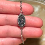 Kendra Scott Elaina Multicolored Druzy Silver Adjustable Bracelet Photo 12