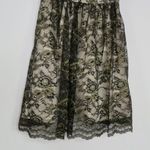 Jessica Simpson Black & Gold Lace A-Line Mini Dress Formal Size 2 Photo 4