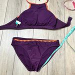 Seekers Australia Purple Orange Bikini Swimsuit Size 10 Photo 6
