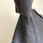 Uniqlo Ines de la Fressange Paris  Women's Blazer size small grey blue plaid Photo 8