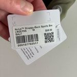 Lululemon New  Nulux Strappy Back Sports Bra Medium Olive Green Workout Athletic Photo 1