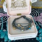 Juicy Couture black metallic cord bracelet Photo 0