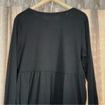 Sonoma  Black Maternity Drapey Empire Waist Long Sleeve Shirt Size Large Photo 8