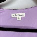 For Love & Lemons purple metallic front tie top Photo 1