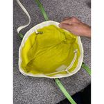 Coach Vintage  Limited Edition Zebra Stripe Green & White Tote Bag Photo 10