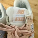New Balance 574 Size 6 Women's Pink and White Sneakers WL574NE2 Photo 5