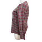 Vineyard Vines  Women’s Size 12 Plaid Button Front Blouse with Cashmere Photo 5