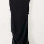 Alexander Wang Wool Knit Crossover Midi Dress Black Size 6 Retail $650 Photo 5