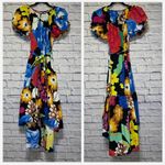 NWT Christopher John Rogers x Target Colorful Vibrant Floral Puff Sleeve Dress S Blue Photo 8
