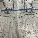 Soler London Antonella Square Yoke Maxi Dress White Polka Dot Women’s Size S Photo 6