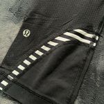 Lululemon  Run Inspire Crop II black and white striped cropped leggings Photo 4