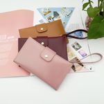 Touch screen wristlet wallet in maroon Red Photo 2