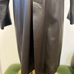 Bettini Rizzi Brown Soft Long Leather Minimalist Jacket Small Médium Photo 6