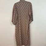 Mele Beach | Tan Patterned Longline Kimono Viscose Beach Wear One Size Size undefined Photo 5