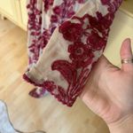 For Love & Lemons  Floral Temecula Long Sleeve Sheer Maxi Dress Red Size Small Photo 3