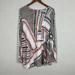 Nic+Zoe  Top Womens 2X Multicolor Pattern Linen Blend Long Sleeve‎ Knit Plus Photo 5
