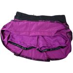 Lululemon  Hit Your Stride Skort Black Purple Pink Athletic Tennis Skirt Size 6 Photo 3