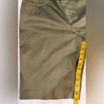Coldwater Creek Olive Flat Front Sateen Walking Shorts Photo 4