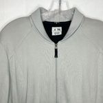 Adidas Women's Bomber Sweater / Jacket Gray Full Zip Sz. XL Tight-Knit Photo 1