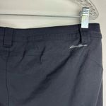 Eddie Bauer Womens Sz 14 Rainier Black Crop Capri Pants Utility Hiking Photo 9