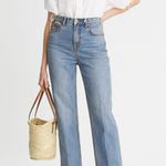 Tory Burch NWT  Blue Vintage Wash High Rise Straight Jeans Size 30 Photo 1