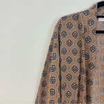 Mele Beach | Tan Patterned Longline Kimono Viscose Beach Wear One Size Size undefined Photo 1