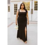 Show Me Your Mumu  Paris Maxi Gown in Black Stretch L Photo 1
