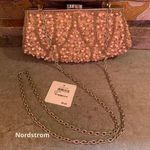 Nordstrom  evening Formal bag, purse, sparkly Beaded Blush Clutch Rtl $99 Photo 0