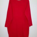 Torrid NWT Festi Long Sleeve O-Ring Red Mini Bodycon Dress Photo 7