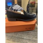 Miz Mooz Women's Gracie Loafer Black Suede Size 40 US 9 Perforated Toe Distress Photo 2