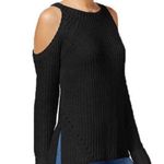 Hippie Rose Black Shoulder Cut Out Sweater Size Small Photo 0