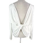 Fabletics Aviana Top White XL Long Sleeve Twist Back Detail Relaxed New Photo 12