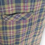 Vintage Sag Harbor Dress Green Plaid Checkered Sleeveless Vneck Front Zip Jumper Green Size 14 Photo 2