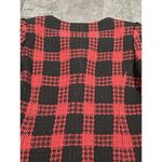 Ann Taylor  Loft Pea Coat Plaid Black‎ Red Wool Blend Long Jacket Sz 10. -200 Photo 6