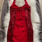 Guess Sequin mirage Bandage Halter Dress Photo 6