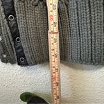 Diesel  Vintage Gray Cowl Neck Cable Knit Sweater Wool Vest Fisherman Grunge XL Photo 5